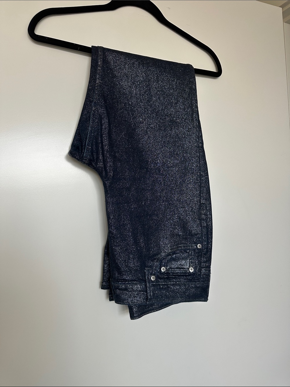 GAP Women's Shimmer Black Skinny Jeans